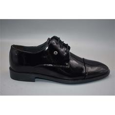 خرید اینترنتی کفش رسمی مردانه سیاه پیر کاردین ST06033 ا 70bn2 Rugan Hakiki Deri Erkek Klasik Ayakkabı - Siyah - 42