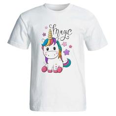 تیشرت زنانه طرح اسب تک شاخ magic unicorn یونیکورن کد 3638