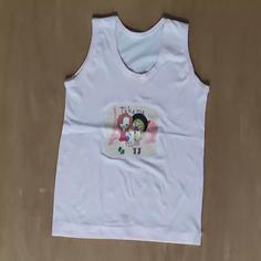 رکابی کودک، لباس رکابی کودک با طرح عروسکی، لباس زیر رکابی کودک، لباس راحتی مناسب کودک 3 تا 6 سال