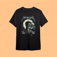 تیشرت متالیکا Malwears Metal Band Black Half Sleeve Cotton کد 1685 202