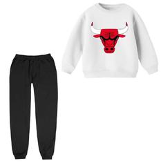 ست سویشرت و شلوار بچگانه مدل  chicago bulls رنگ سفید