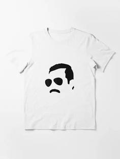 تیشرت گروه موسیقی Queen کویین تیشرت Freddie Mercury Official Monochrome Block Face کد 1498 202