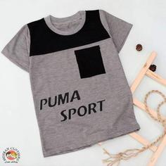 لباس بچگانه-1653- تیشرت تک پسرانه طرح puma    