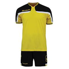 ست تی شرت و شلوارک ورزشی مردانه جیووا مدل KITC47 Soccer Kit رنگ زرد