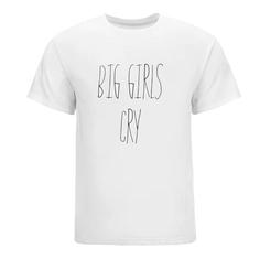 تیشرت لانگ نخ پنبه لش طرح سیا تیشرت Big Girls Cry