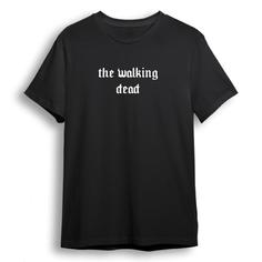 تی شرت آستین کوتاه زنانه مدل The Walking Dead کد A09 رنگ مشکی