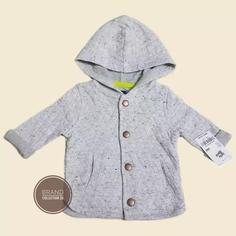 ژاکت بچگانه برند آمریکایی baby bgosh سایز 6 ماه رنگ طوسی ژاکت کارترز