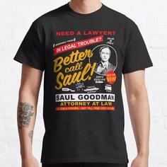 تیشرت لانگ پسرانه  better call saul  طرح Need A Lawyer Then Call Saul Dks Classic T-Shirt کد 1215 202