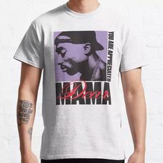 تیشرت لانگ  2PAC  طرح  Mama Appreciated Classic T-Shirt کد 1443 202