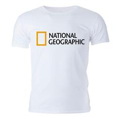 تی شرت آستین کوتاه مردانه مدل NATIONAL GEOGRAPHY کد 0j0 02 رنگ سفید