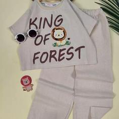 کراپ شلوار king of forest جنس لنین سایز 45تا60 تک رنگ