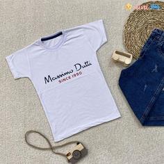 تیشرت پسرانه سفید 1 تا 10 سال مدل massimo dutti