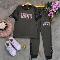 ست تیشرت و شلوار مدل VANS فری سایز 38 تا 44 