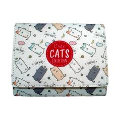 کیف پول دخترانه مدل cute cats کد Al-1022