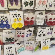 گوشواره zara گوشواره گل و..