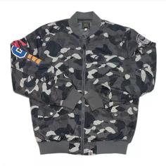 کاپشن مردانه طوسی چریکی بیپ BAPE 