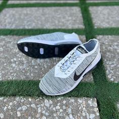 کتونی اسپرت بافتی Nike طوسی سفید