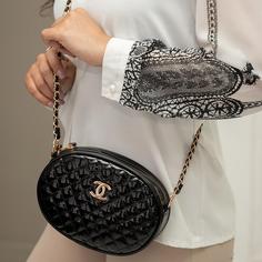 کیف ورنی بیضی CHANEL