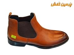 نیم بوت چرم مردانه جهان مدل leather دوردوخت کد 21348   رنگبندی