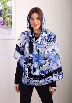 روسری مجلسی ساتن دور دست دوزdk0029 Satin Chamber Scarf