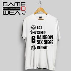 تی شرت رینبو سیکس EAT SLEEP RAINBOW SIX