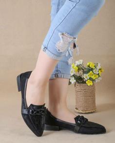 کالج زنانه چرم مخمل مجلسیds00623 college shoe