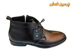 نیم بوت چرم مردانه تبریز جهان leather بند دار کد 21355 + رنگبندی