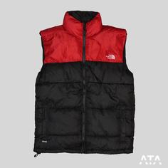 پافر Northface قرمز مشکی رترو