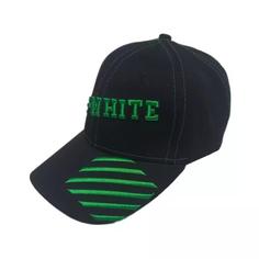 کلاه بیسبالی مشکی سبز آف وایت off white 