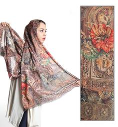 شال نخی لنین ژاکاردdk0040 Cotton shawl