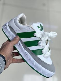 کتونی سه خط Adidas آدی ماتیک سفید سبز