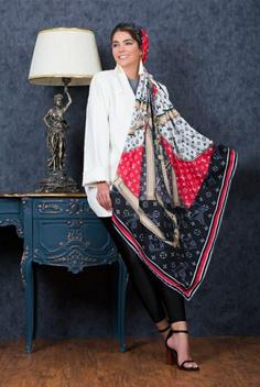 روسری بهاره نخ گارزاdk0041 Cotton scarf