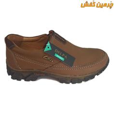 کفش تمام چرم اسپرت مردانه دلپا مدل کلارک clarks بدون بند کد 6609