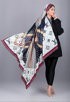 روسری بهاره نخ گارزاdk0044 Cotton scarf