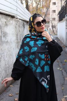 روسری نخ مجلسی دور دست دوزdk0014 Chamber yarn scarf