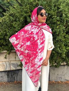 روسری سوپرنخ بهاره دوردست دوزdk0026 Superhigh scarf