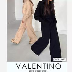 Valentino ست کراپ شلوار کلاهدار بگ