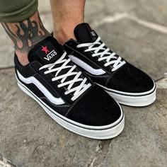 کفش کتونی ونس اولد اسکول vans old school مشکی سفید مردانه و زنانه ست