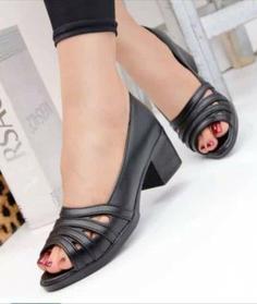 کفش صندل طبی پاشنه دار زنانه ds01057 sandal shoe