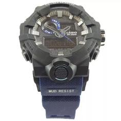 ساعت کاسیو جی شاک آبی مشکی دو زمانه  کد G Shock Blue 033