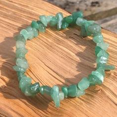 دستبند سنگ آونتورین سبز نامنظم Aventurine