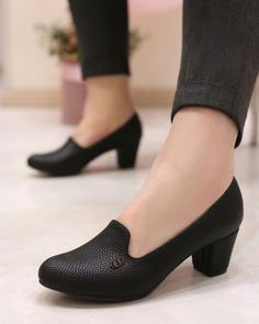 کفش مجلسی پاشنه دار چرم تبریز ds00584 formal shoe