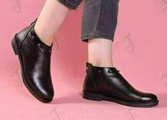 کفش نیم بوت نیم ساق مجلسی زنانهds00654 formal shoe