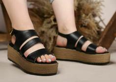 کفش صندل چرم مجلسی زنانهds00575 sandal shoe