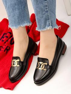 کفش چرم کالج مجلسی زنانهds00442 college shoe