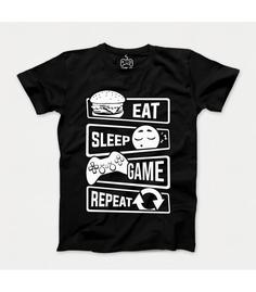 تی شرت طرح EAT SLEEP GAME