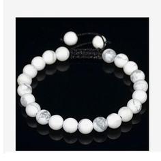 دستبند سنگ هائولیت   هولیت   Howlite