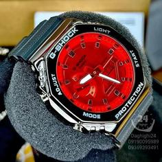 ساعت  مچی جی شاک GA2100 دور فلزی  (جیشاک GShock) های کپی تمام فول تنظیم اتوماتیک با پایتخت کشورها ،اتولایت اتوماتیک