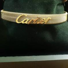 دستبند cartier  رنگ طلایی زنانه مردانه اسپرت  رنگ ثابت کد 808