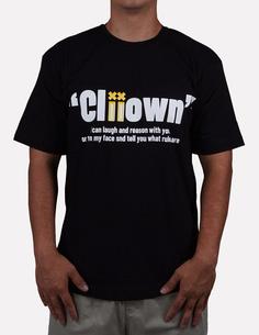 تیشرت مشکی پشت طرح دار Cliiown